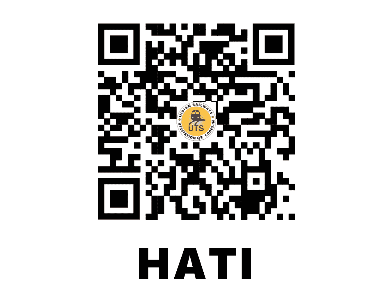 UTS QR Code for HATI - HATI - WC (MADHYA PRADESH)